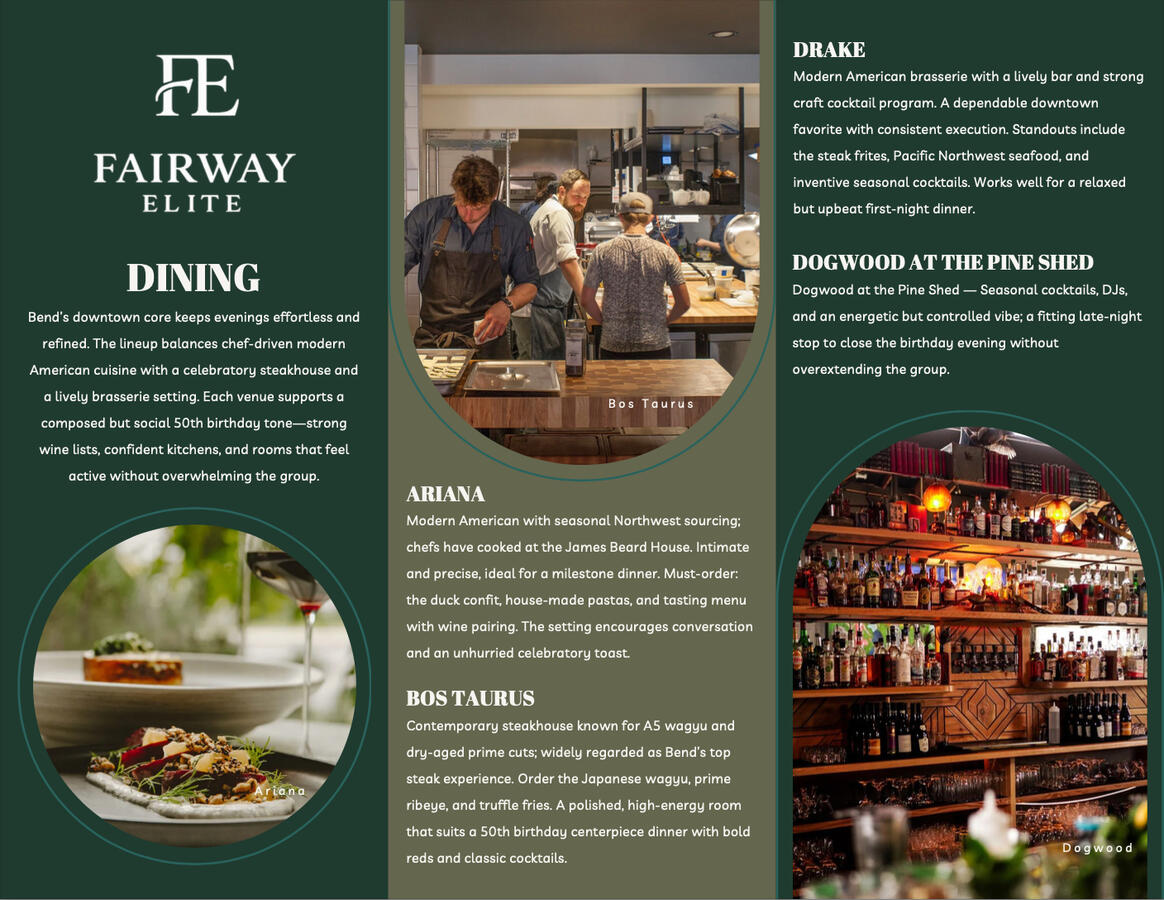 Dining Recommendations